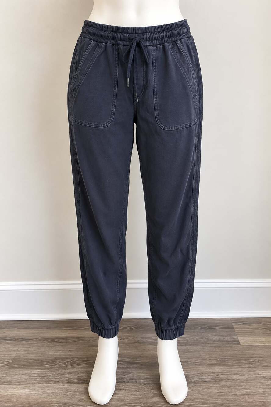 Athleta Farallon Jogger Women’s Size 2 Black Pull On Cotton Stretch Pants